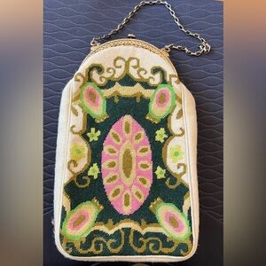 Vintage Unique Needlepoint Artbag